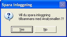 Välj eller skriv in ny Grupp/Ämne och ange namn på Analysen. Ange vem som skapat analysen.