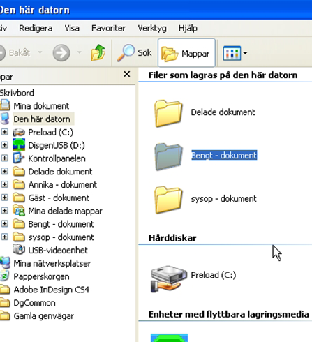 44-2 Flera typer av diskar Några olika filformat Filtillägg Beskrivning hlp En hjälpfil. doc Word-dokument.