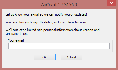 4.6.4 Slutsatser och diskussioner AxCrypt får anses som en krypterings applikation som är enkel att använda men med hänsyn att den endast använder sig av 128-bitars nyckel när vissa använder