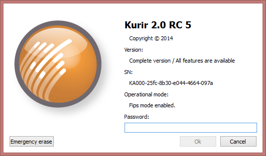 För att starta Kurir för andra gången (och resten av tiden): 1. Dubbelklicka på ikonen Kurir på skrivbordet. Uppstarten dialogen för Kurir öppnas. 2.