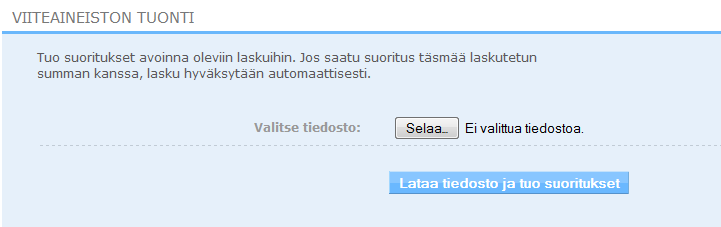 Om du har fått en elektronisk referenslista från banken välj