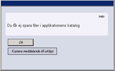 I och med detta har vi också infört en spärr för att skapa rapportfiler i den katalog där programfilerna för 3L Pro finns. Excelfiler skapas som.