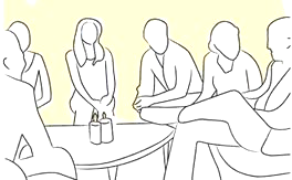Vägen ut ur missbruket den traditionella bilden: Problem - missbruket har fått negativa konsekvenser Behandling