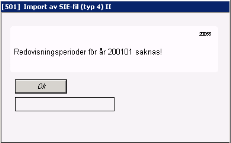 Formuläret startar tomt om det är första gången programmet används; om fil inte tidigare är sparad till SETUP; eller om användaren vid programstart valt att inte fortsätta med föreslagen fil.