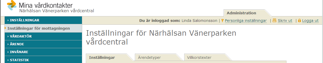 Välj att logga in med e-tjänstekort. Om får upp en inloggningsruta där ni ska välja ett certifikat, Telia eller SITHS, välj SITHS. (Detta ska ni alltid välja när ni loggar in som vårdgivare).