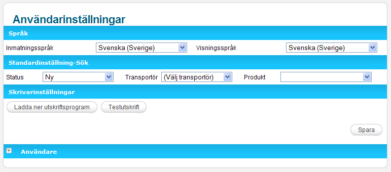 Här kan ni bland annat lägga till specifika kundnummer för specifika produkter samt aktivera automatisk bokning vid utskrift. Ni markerar då rutan Boka automatiskt vid utskrift.