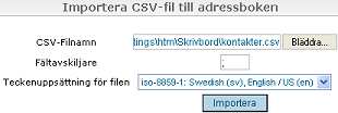 Om avsändare av ett e-post ska läggas in i adressboken: 1. Öppna mottaget e-post 2. Klicka på symbolen till höger om avsändareadressen och klicka på OK eller ändra informationen som visas i fönstret.