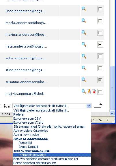 Ta bort undefined i popup-fönster och skriv in namn på distributionslistan, klicka på OK: 6.