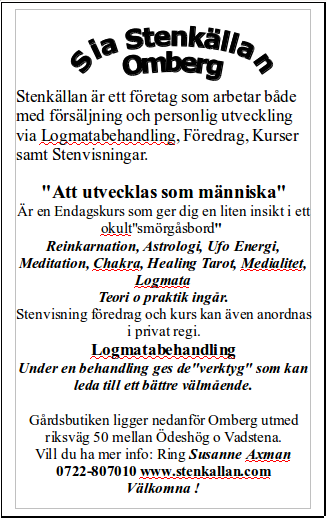 INTUITIV NÄRVARO: En helhetsinriktad behandling med utgångspunkt från Rosenmetoden och Reiki healing där bl.a. toner och sång kan ingå.