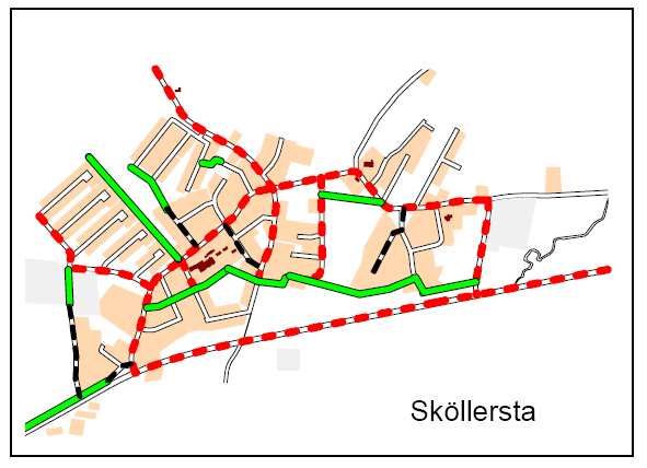 18 (32) Dnr TPN 2012/45 Bilderna nedan, figur 12 och 13, är ett utdrag ur Hallsbergs kommuns trafikplan från år 2003.