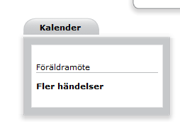 5. I fältet länktitel till fler händelser i kalender skriver du vad som ska stå på den länk som syns på startsidan för att du ska kunna se resten av händelserna i kalendern. 6. Spara och publicera.