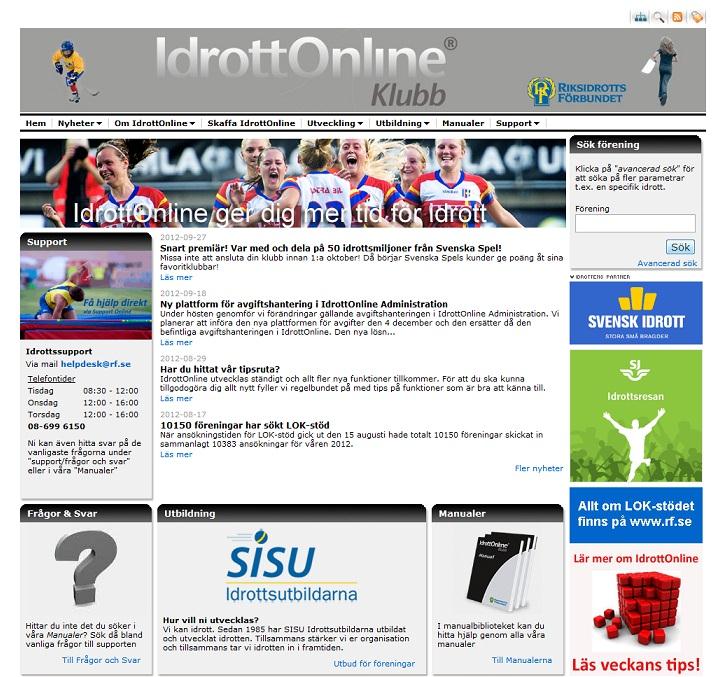 IdrottOnline är ett gemensamt verksamhetssystem för svensk idrott och utgör basen för all kommunikation och administration mellan medlem, förening och förbund.