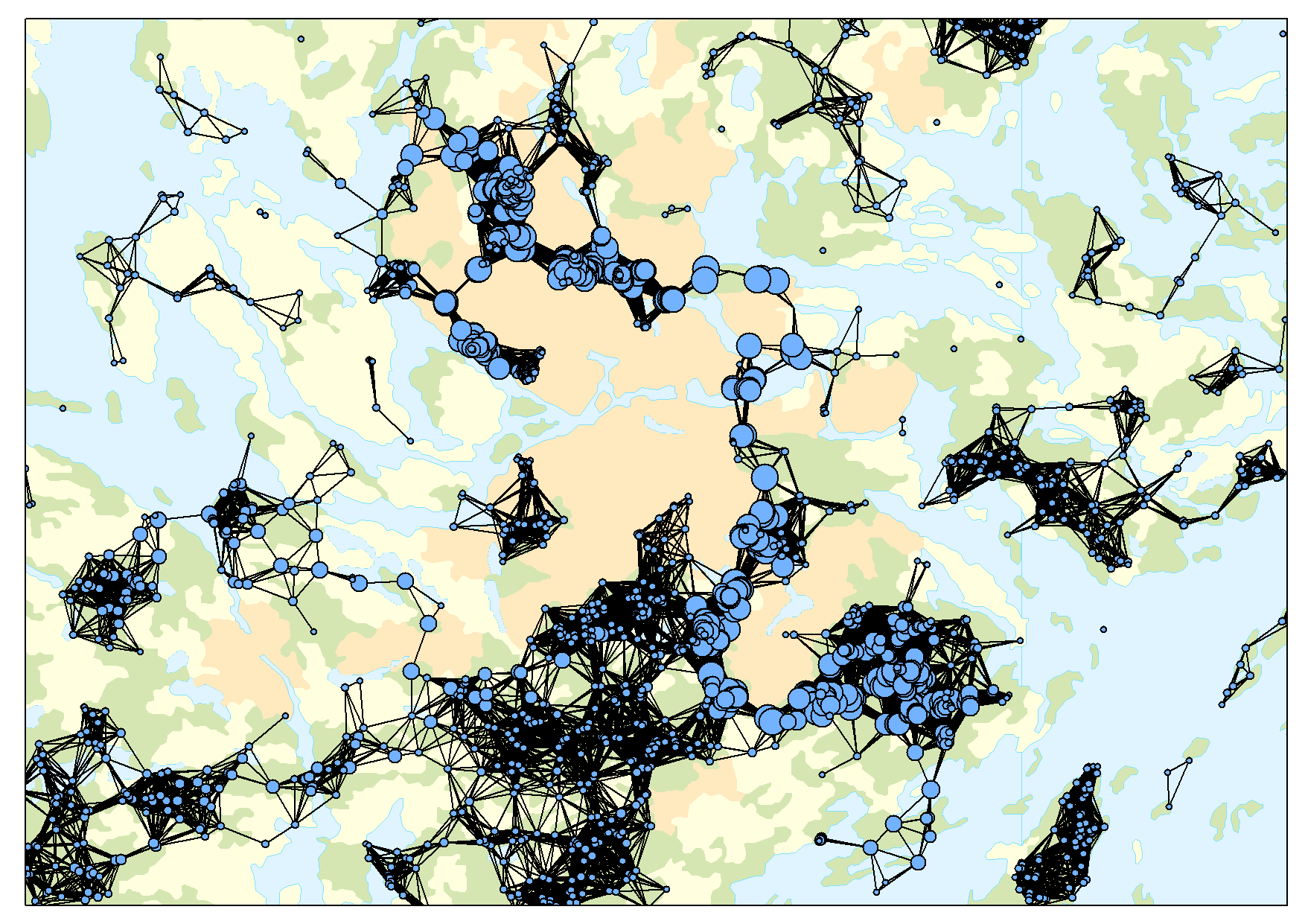 Betweenness centrality (gammal barrskog (regionplanekontoret)) Kom ihåg