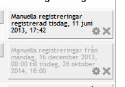 4.1.1 Sätt in en kursnyckel för kursen/rummet (1) 1 2 v 3 Om man vill kontrollera vilka användare som ska kunna registrera sig på kursen, kan man sätta in en kursnyckel (1).