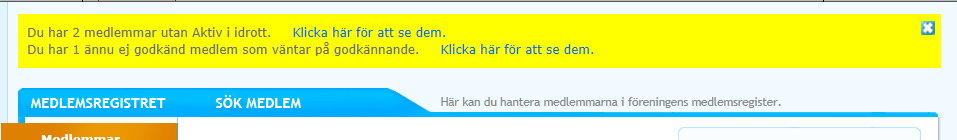 De personer som ansökt och ska bli godkända syns i medlemsregistret under Medlemmar för godkännande.