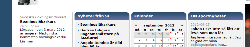 Kryssa i rutan Dölj rubrik i box. Spara och publicera. OBS! Alla små boxar har rubriker. Däremot inte de större.