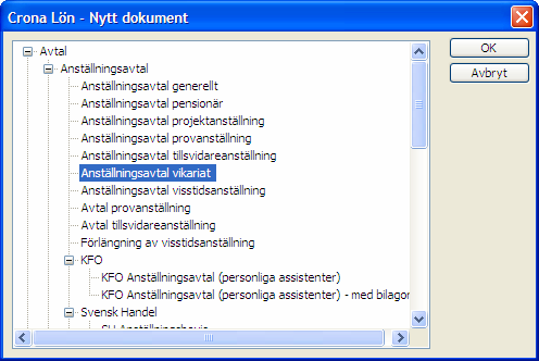 Çrona Lön Handbok III Dokumentpanel T1 Dokumentpanel Vi börjar direkt beskriva sådana funktioner som Dokumentpanelen har utvecklats för, nämligen, att fylla i, skriva ut och arkivera