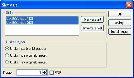 Dokumentpanel Çrona Lön Handbok III Dokumentfiler av typen *.cdi är specialblanketter som utvecklats för enskilda kunders behov på konsultbasis och som kan importeras till Dokumentpanelen.