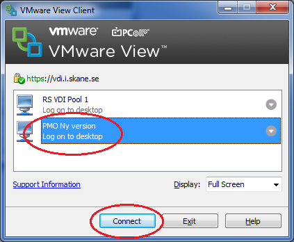 6. Starta en VDI-session 7.