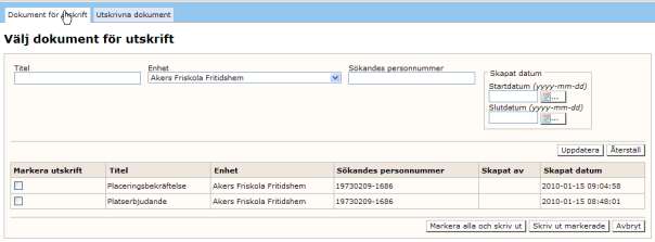 4. Ändra datum för Publiceringsstart och Publiceringsstopp. När datum för publiceringsstopp är passerat visas inte prognosen längre för den månaden. 5. Klicka på Spara.