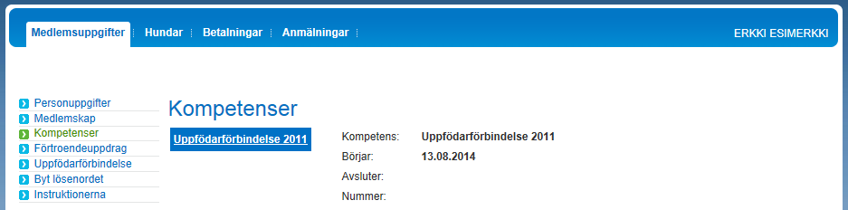Finska Kennelklubben 13.8.2014 6(26) Tidningstypen kan ändras bara en gång. Om du märker att du har ändrat på tidningstypen fel, kontakta Kennelklubbens medlemsavdelning där uppgifterna korrigeras.