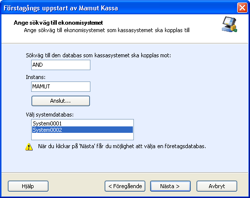 INTRODUKTION TILL MAMUT KASSA Under guiden ska du bland annat ange vilken användare som ska ha tillgång till kassasystemet. Dessa måste skapas i ekonomisystemet först, om inte detta redan har gjorts.