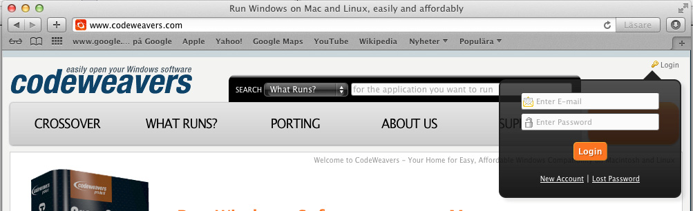 Çrona Lön Mac Installation Uppdatera 5 Logga in med din e-postadress och ditt ursprungliga lösenord.