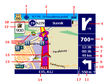 Första stegen Förbered enheten Innan du börjar använda din ROUTE 66-produkt måste du utföra följande 4 steg: ❶ Ladda enhetens batteri. ❷ Sätt i minneskortet i enheten.