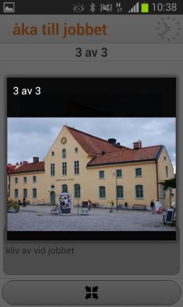 14 6. Tryck på bilden för att göra den större och tydligare 7. Tryck med fingret mot bildtexten i mer än två sekunder för att få texten uppläst med talsyntes. 8.