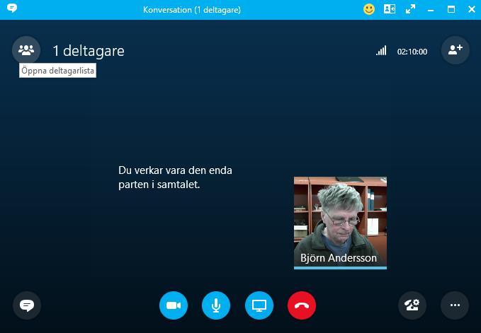 Skypemöte med externa personer Om du vill ha ett möte med någon som inte själv har Skype för företag
