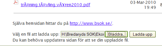 1. Skriva en kort nyhet/meddelande (exempel: meddelande om träning) 2. Lägga in en fil i filarkivet (exempel: Lägga in styrelseprotokoll) 3. Länka en nyhet till t.ex. en pdf-fil i filarkivet.