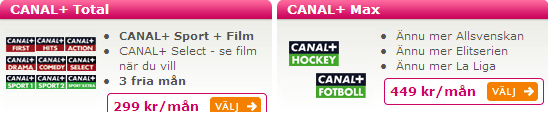 Våra kanalpaket: www.telia.