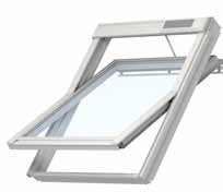 Ventilationsklaff (spaltventil) som standard VELUX gardiner monteras enkelt i fönsterbågens beslag. Se sid 14 llt-i-ett-fönster för hög komfort. Klart att monteras och användas.