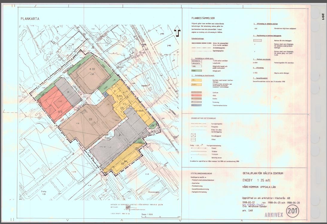 ex.: Illustrationsplan scannad Plankarta scannad planbestämmelser T.ex. klicka på raden