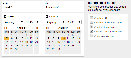 Hur köper man en biljett på SJ s hemsida? 1. Börja med att gå in på hemsidan www.sj.se 2.