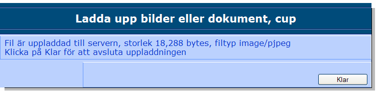 Sid 20 Ett nytt fönster visas. Klicka på Bläddra knappen för att hämta in loggan från din dator. Observera att filen måste vara av typen JPG eller PNG.