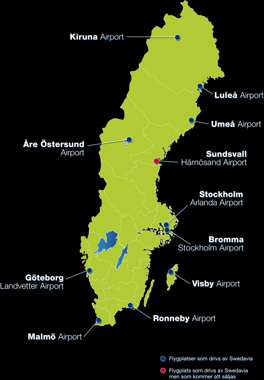 Swedavias roll Att skapa den tillgänglighet Sverige