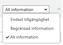 Du får upp en ruta där du kan skriva in för- eller efternamn och söka efter personen du vill dela din kalender med. Du kan också välja hur mycket du vill att personen ska kunna se.