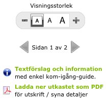 Redigeringsläget Innehållet i trycksaken skapas med hjälp av ett lättanvänt mallverktyg.