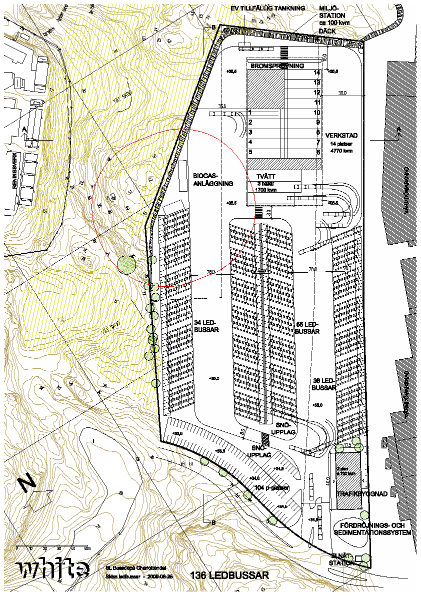 Program Bussdepåer Charlottendal, Gustavsberg Bussdepå för
