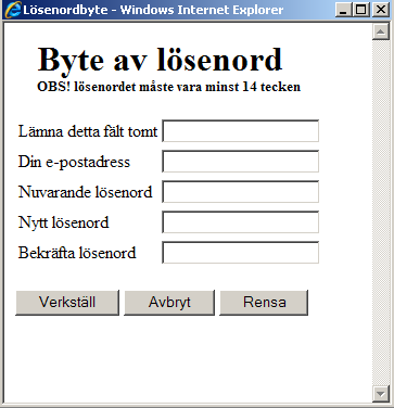 Sida 13 av 15 För att byta lösenord så får du logga in dig på webbgränssnittet via följande länk https://mail.connect.compose.