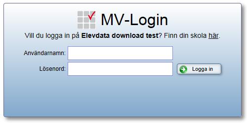 7 Figur 6 - Logga in på skola eller kommun i MV-Login 2.2. Företag Som företagare ska du välja fliken Företag och ange företagets namn.