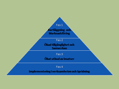 LANDSTINGET I VÄRMLAND 2014-02-17 4 (16) 2 Projektets olika faser Projektet är indelat i fyra faser enligt bild nedan. Vi har genomfört fas ett och två och befinner oss nu i fas tre.