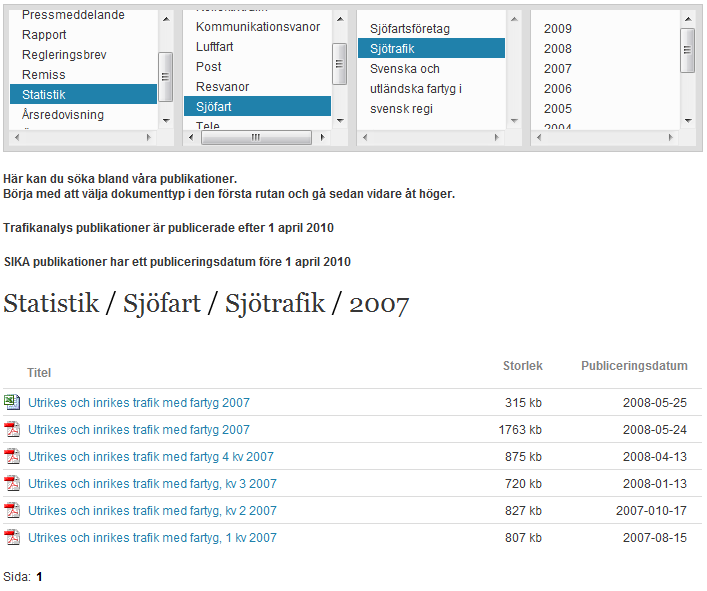 74 (124) fram till informationen man söker.