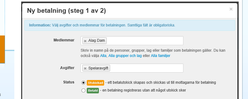 VÄLJ I LISTAN. Har ni arbetsrum som har samma namn som en grupp särskiljer de sig med en markering om att det är ett arbetsrum.