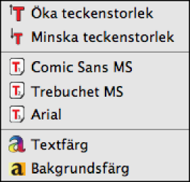 . Genom att klicka på Stäng knappen så stänger du ner WordRead Plus. Teckensnitt Valen av teckensnitt är endast tillgängliga när du arbetar i Microsoft Word.