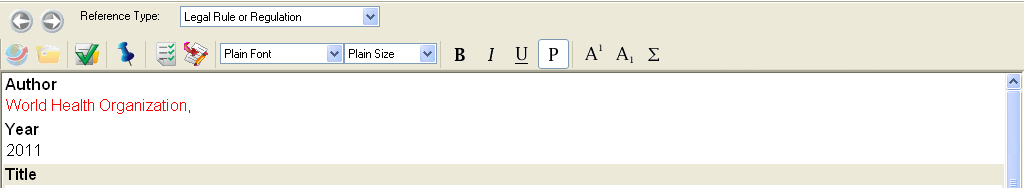 Andra filer som bilder och diagram kan vara lämpligt att spara i fältet Figure. För att öppna en sparad fulltext-fil, klicka på ikonen Open PDF i granskningsfönstret.