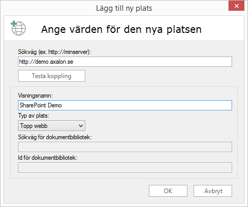 6. Val av vy i dokumentbibliotek befintliga vyer från valt dokumentbibliotek kan väljas i en vallista. 7. Grupperingslist hit kan användaren dra kolumner för att gruppera dokument. 8.