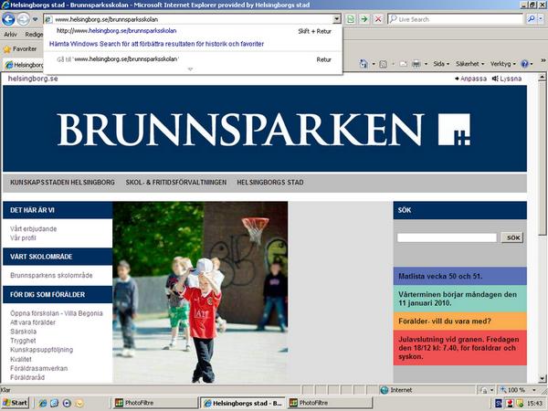 31 Här kan du klicka dig vidare till skolans hemsida, www.helsingborg.se/brunnsparksskolan.