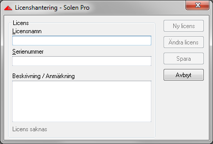 1.3 LICENSHANTERING En licens i Solen tillåter x antal samtidiga användare.